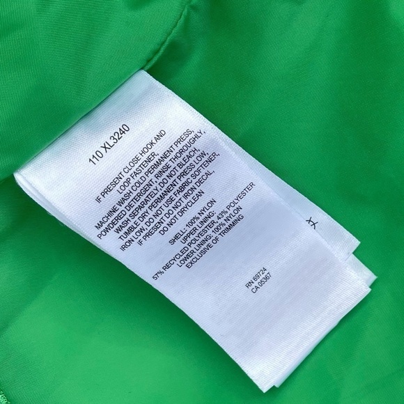 COLUMBIA Zip Up Hoodie windbreaker jacket Streetwear plaid pattern green - Picture 6 of 9